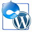 Drupal and Wordpress icon